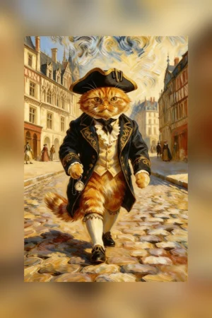 The Dapper Feline of 19th-Century Paris